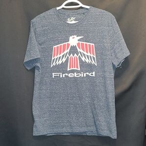 PONTIAC FIREBIRD Lucky Brand COLLABERATION  Blue Graphic Tee